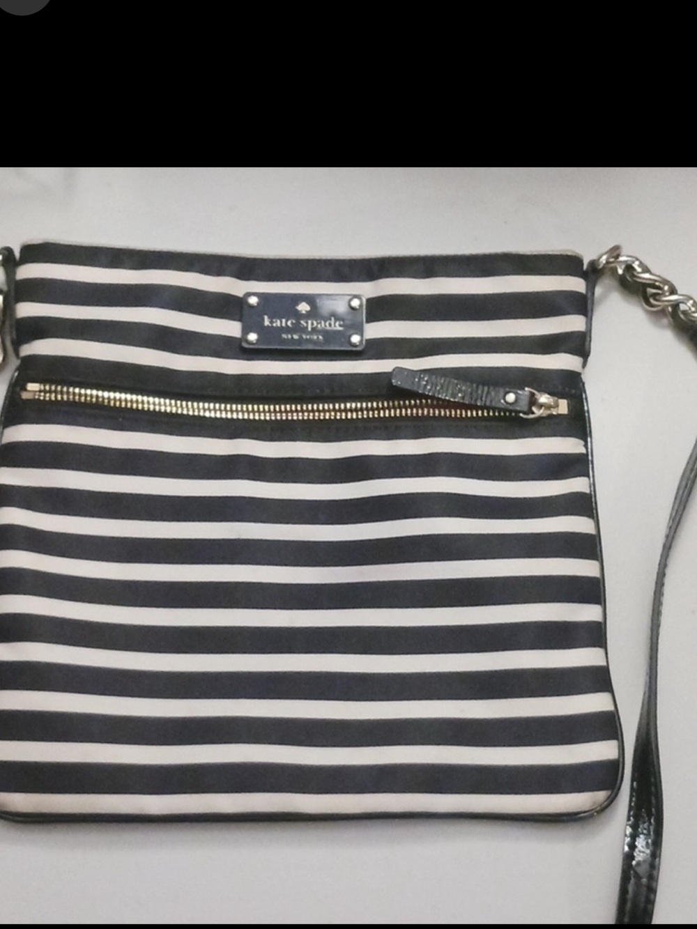 Kate Spade Black Tote Bag ZipClose Approx H 10.5 X W 10.5 Like New